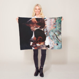Orchestra Musicians, Edgar Degas Fleece Blanket