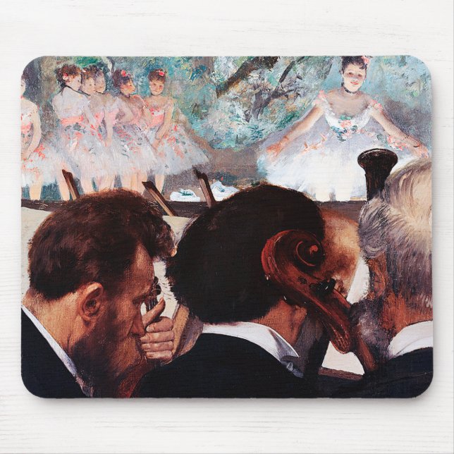 Orchestra Musicians, Edgar Degas Mouse Pad (Front)