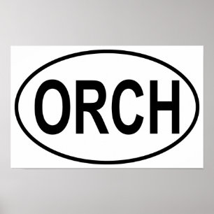 Orchestra Oval Poster