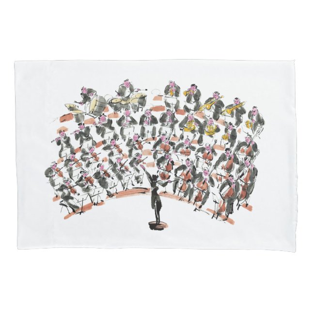 Orchestra Pillowcase (Front-Left)