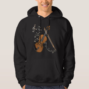 Orchestra Violin Player Gift Musical Instrument Vi Hoodie