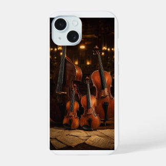 Orchestral Elegance: The Violin Family Stage Portr iPhone 15 Case
