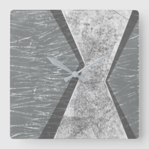 Orchestrated Geometry IV Square Wall Clock