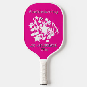 Orchestrating My PickleBall Win Pink  Paddle