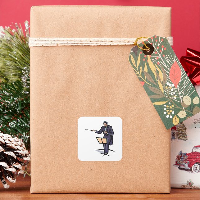 Orchestrator Conductor Square Sticker (Creator Uploaded)