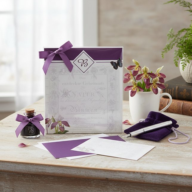 Orchid and butterfly botanical notepad (Creator Uploaded)