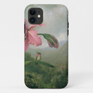 Orchid and Hummingbird near a Mountain Waterfall Case-Mate iPhone Case