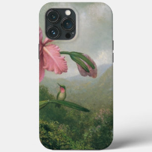 Orchid and Hummingbird near a Mountain Waterfall iPhone 13 Pro Max Case