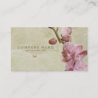 Orchid and Leaves Business Card