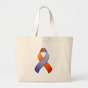 Orchid and Orange Awareness Ribbon Bag