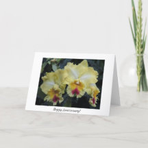 Orchid anniversary card