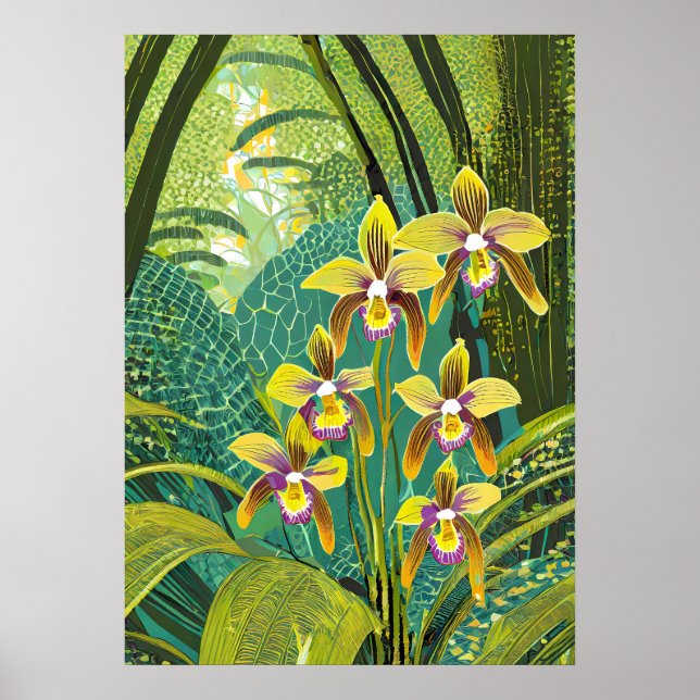 Orchid Art V03 Poster (Front)