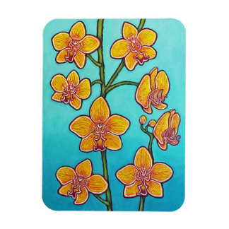 Orchid Azure Bliss Magnet by Lisa Lorenz