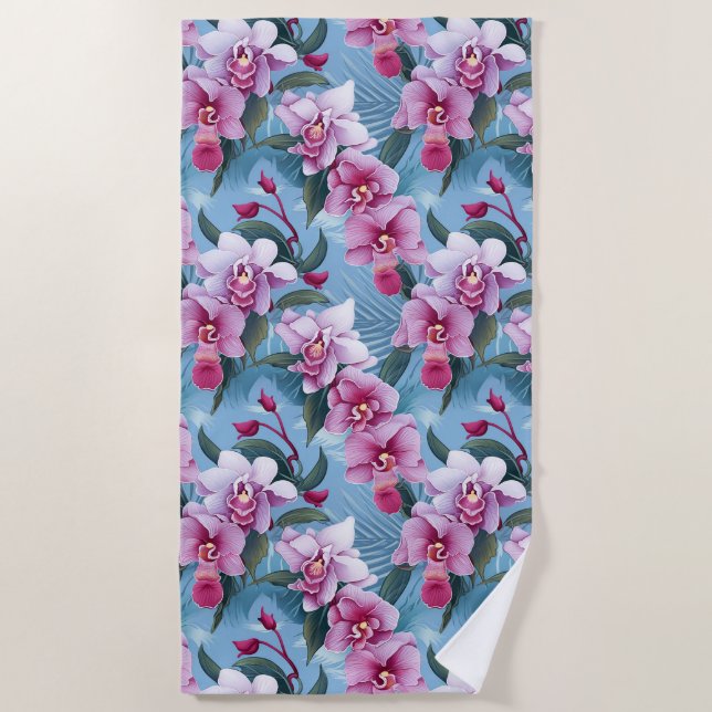 Orchid Beach Towel (Front)