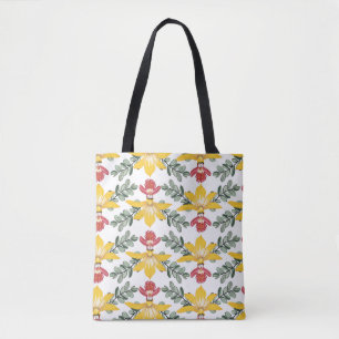 Orchid Beauty: Floral Pattern Elegance. Tote Bag