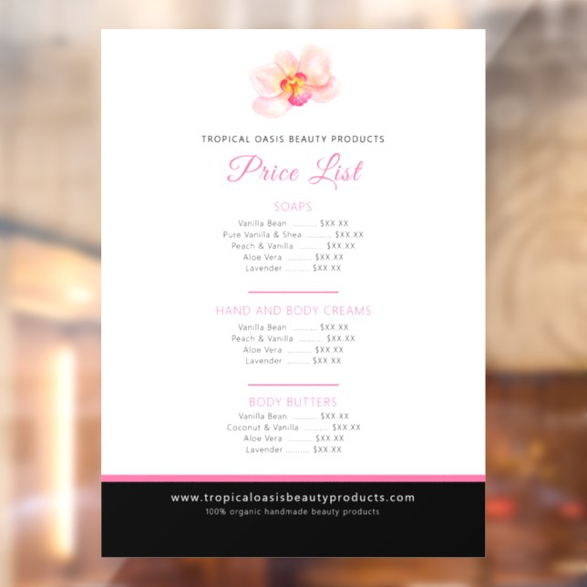  Orchid beauty product price list pink  (Sheet 2)