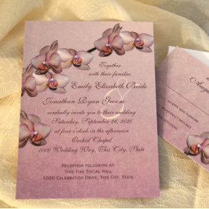 Orchid Beauty Wedding Invitation