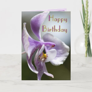 Orchid Birthday Card