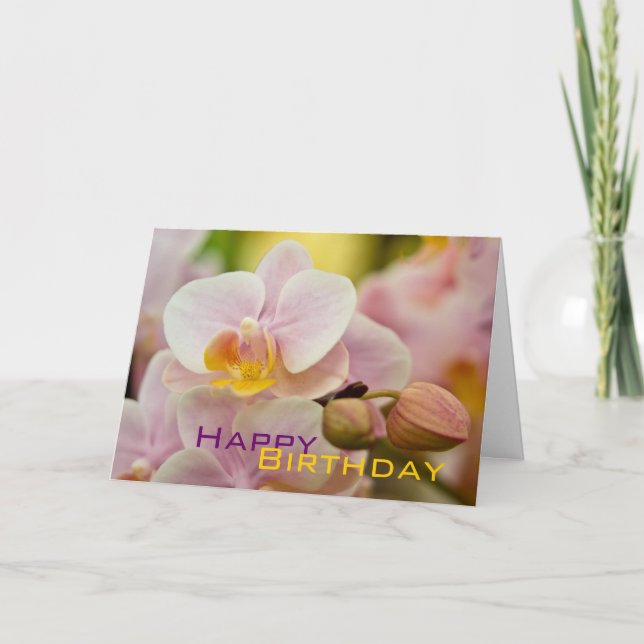 Orchid • Birthday Card (Front)