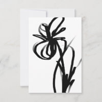 Orchid Blanc: Abstract White & Black