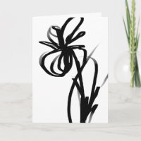 Orchid Blanc: Abstract White & Black