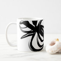 Orchid Blanc: Abstract White & Black