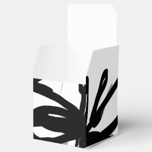 Orchid Blanc: Abstract White & Black Favour Box