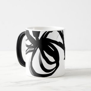 Orchid Blanc: Abstract White & Black Magic Mug