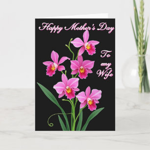 Orchid Bloom Mothers Day Card