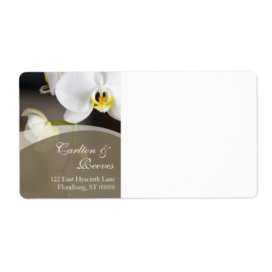 Orchid Blooms Shipping Shipping Label