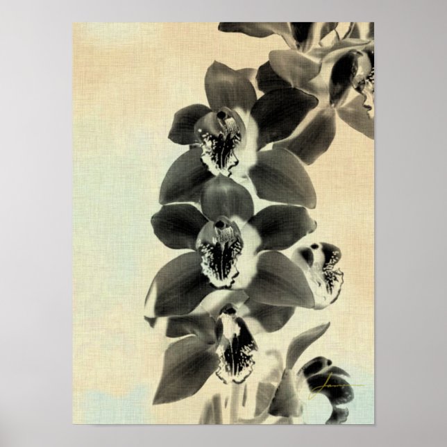 Orchid Blush Panels IV Poster (Front)