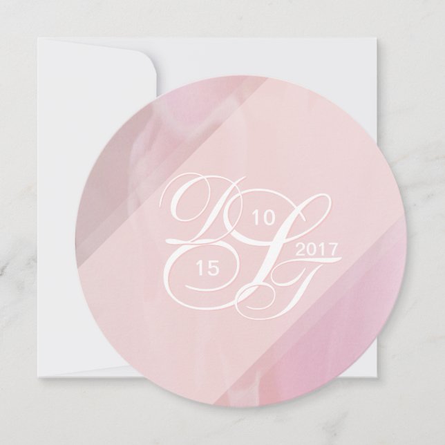 Orchid Blush Round Invitations (Front)