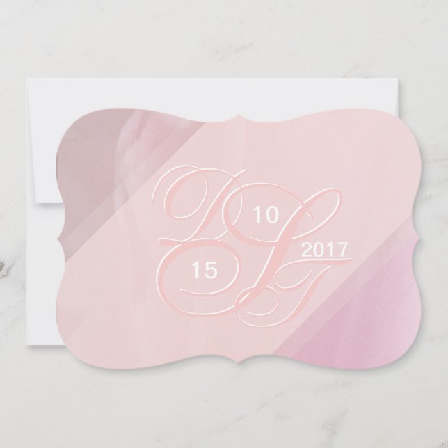 Orchid Blush Thank Reception Cards (Front)