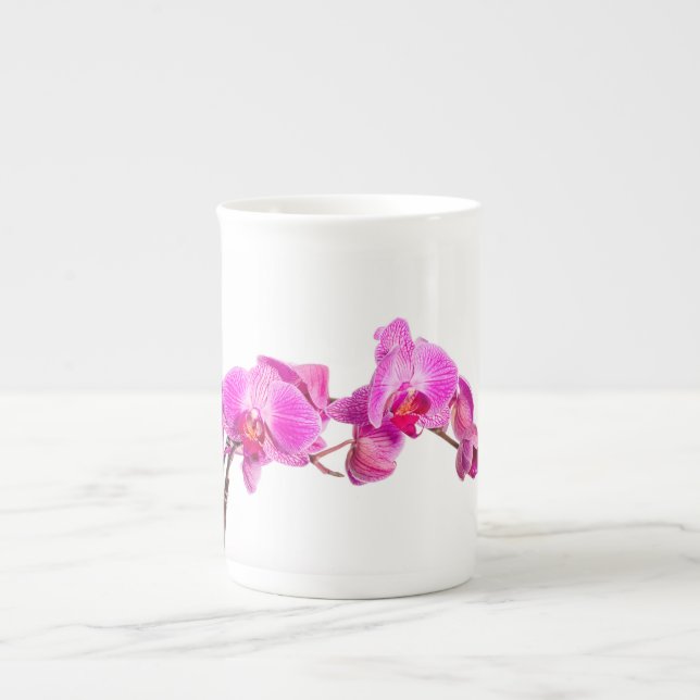 Orchid Bone China Mug (Front)