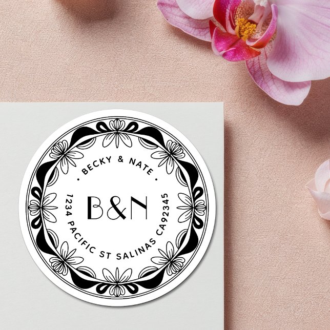 Orchid & Bows Return Address Labels - Custom (Creator Uploaded)