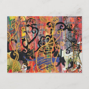 Orchid Cats Postcard
