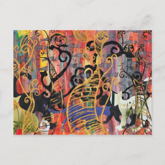 Orchid Cats Postcard