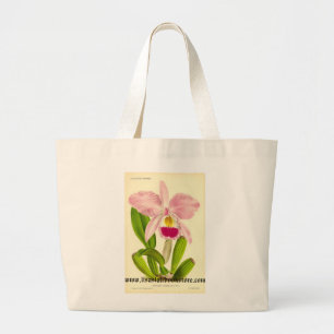 Orchid - Cattleya Gaskeliana Large Tote Bag