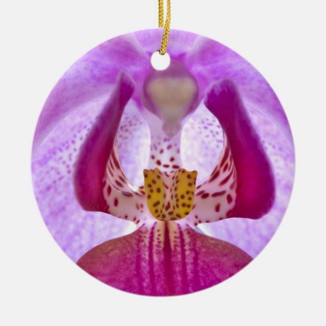 Orchid Ceramic Ornament (Front)
