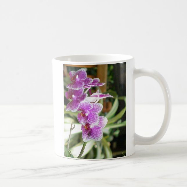 orchid coffee mug flowers (Right)