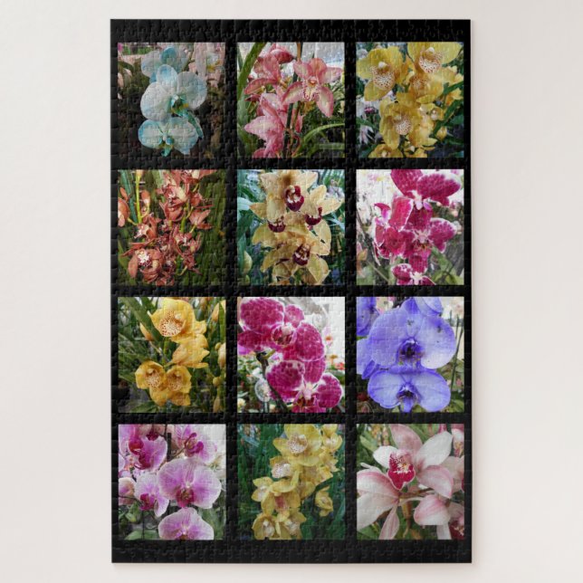 Orchid Collage Jigsaw Puzzle (Vertical)