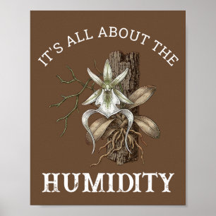 Orchid Collector Gift - Vintage Botanical Care Poster