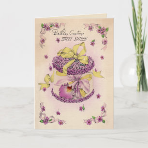 Orchid Corsage Sweet Sixteen Invitation