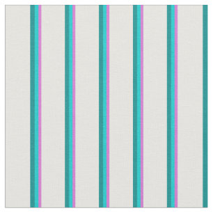 Orchid, Dark Turquoise, Dark Cyan & White Coloured Fabric