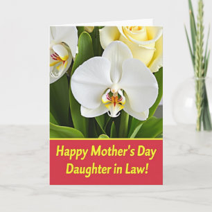 Orchid Daughter In Law Card