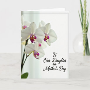 Orchid Daughter Mothers Day Card