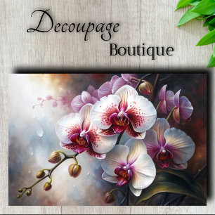 Orchid Elegance Decoupage Tissue Paper
