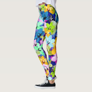 Orchid Extravaganza Watercolour, Leggings