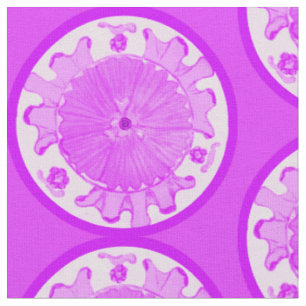 Orchid Floral Light Passion flower plate fabric