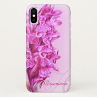 Orchid floral pink iphone custom case